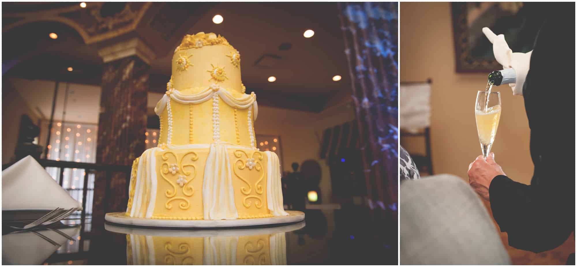details of cake at Aquaviva winery wedding